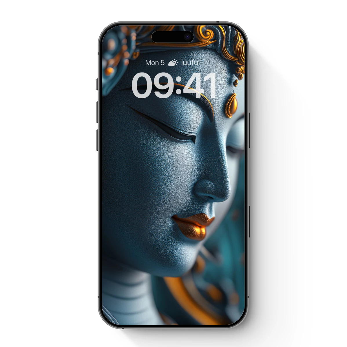 Eternal Serenity: Divine Blue Sculpture