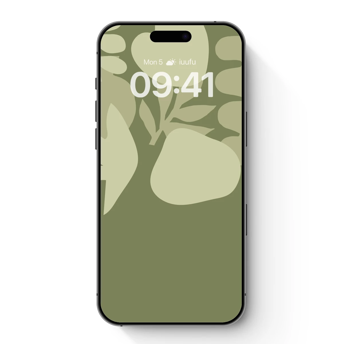 Abstract Olive Green Foliage Art