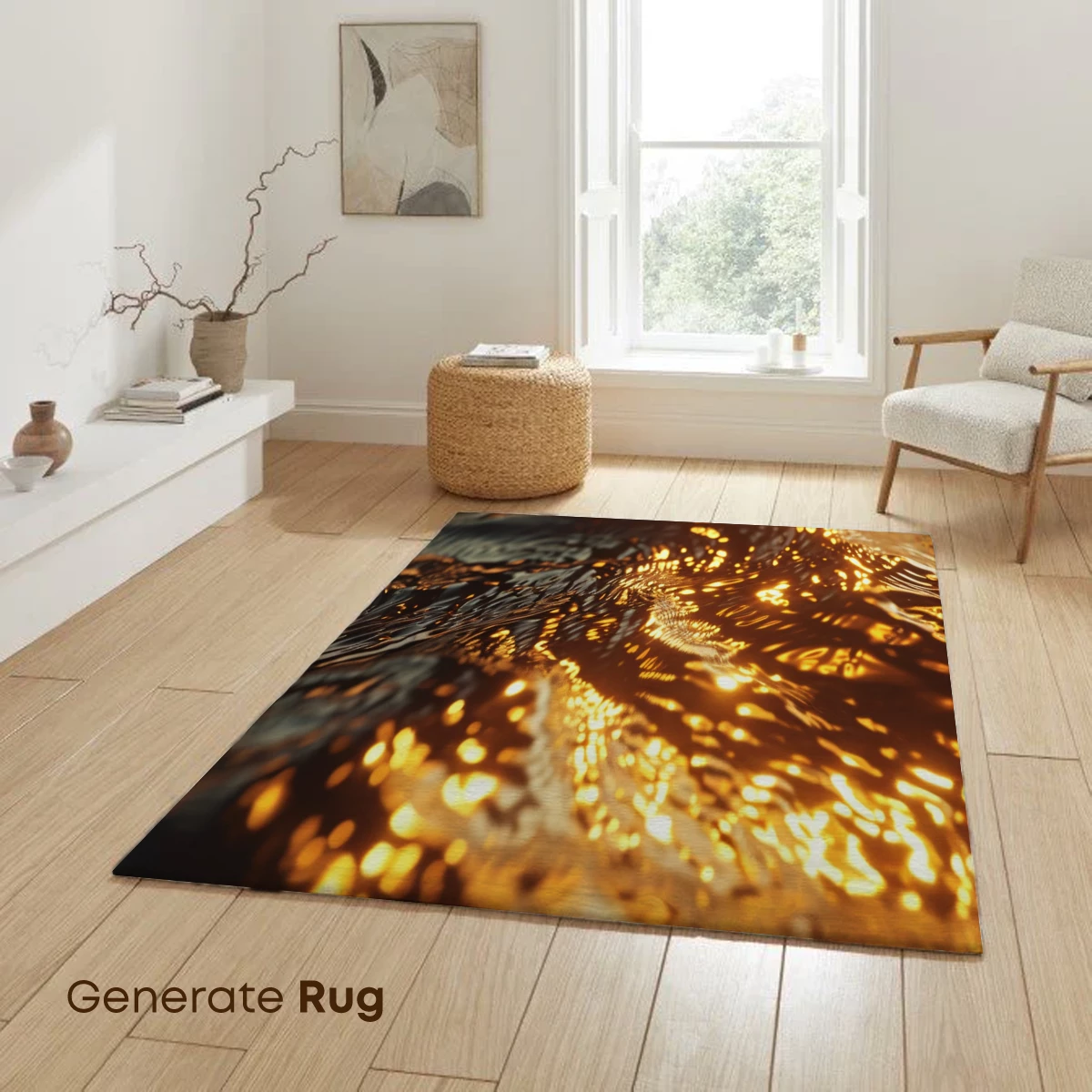 Golden Ripple Odyssey: Liquid Metal Artistry - Image 6