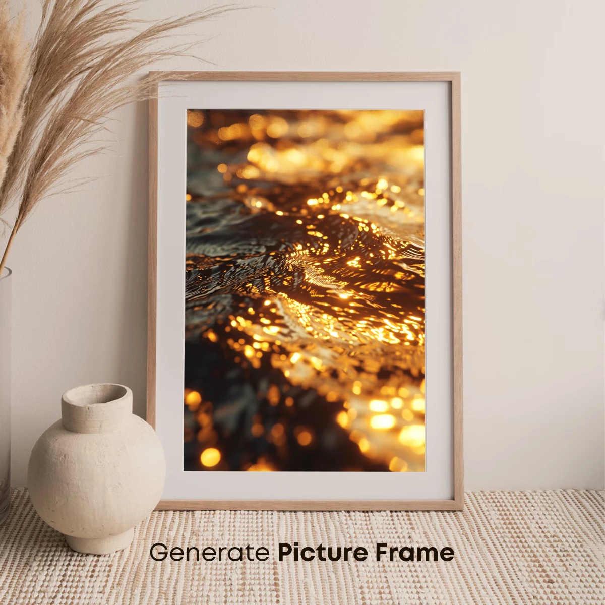 Golden Ripple Odyssey: Liquid Metal Artistry - Image 7