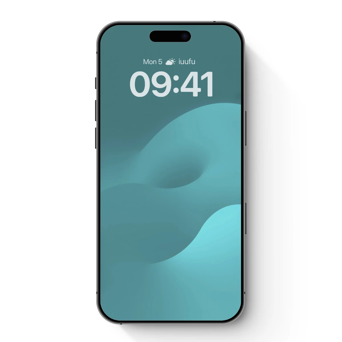 Fluid Teal Elegance: Abstract Waves in Harmony