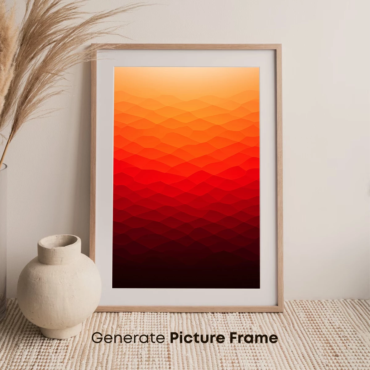 Geometric Sunset Waves - Image 7