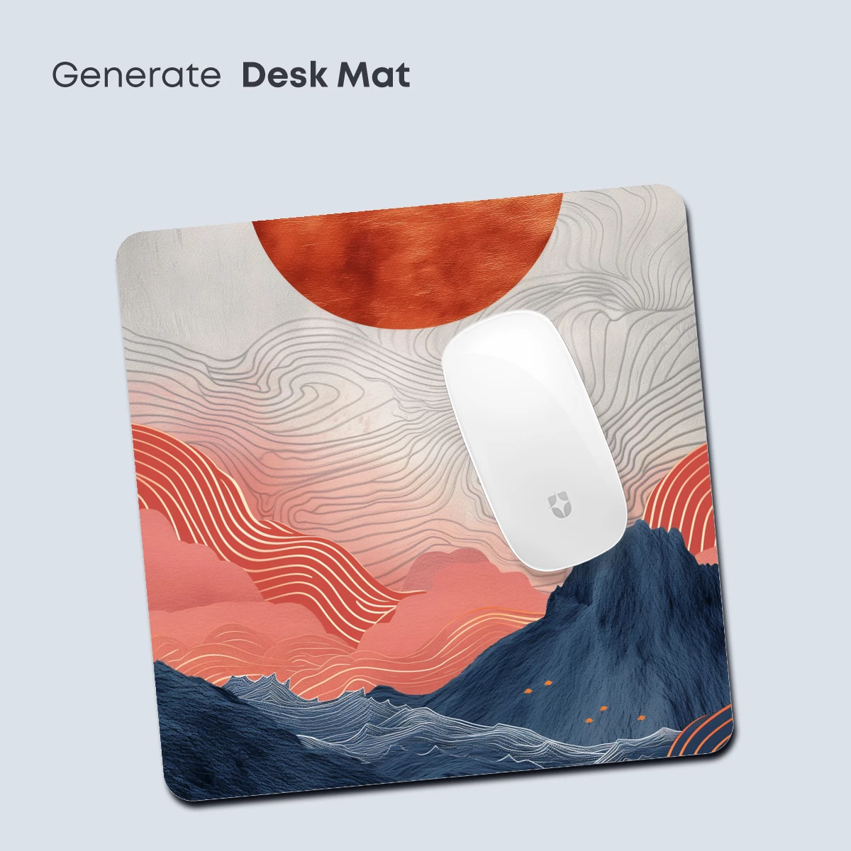 Eternal Sunset: Hokusai-Inspired Mountain Waves - Image 4