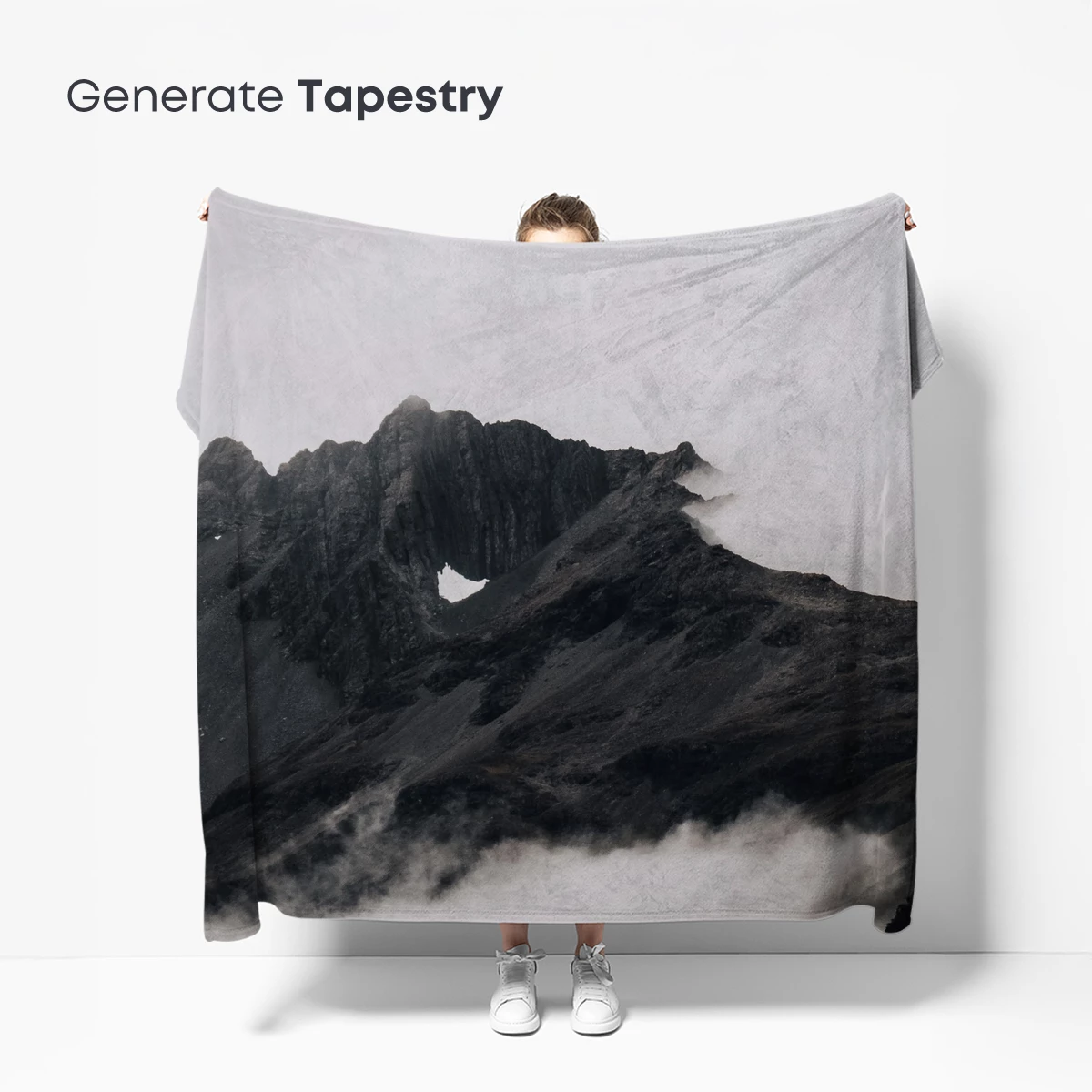 Misty Mountain Majesty: Veiled Peaks in Clouds - Image 5