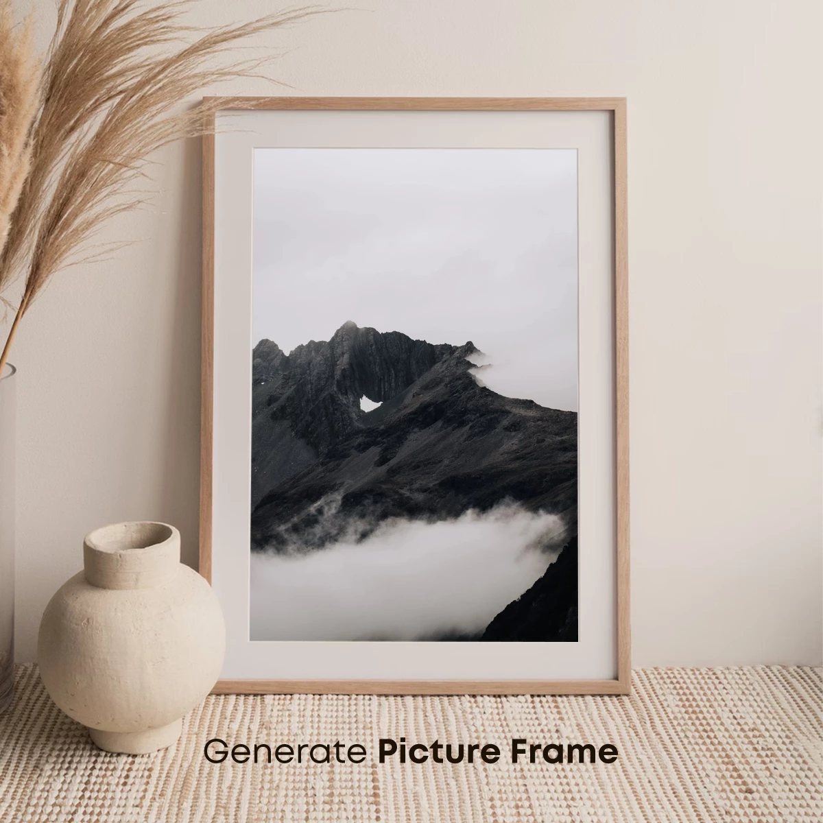 Misty Mountain Majesty: Veiled Peaks in Clouds - Image 7