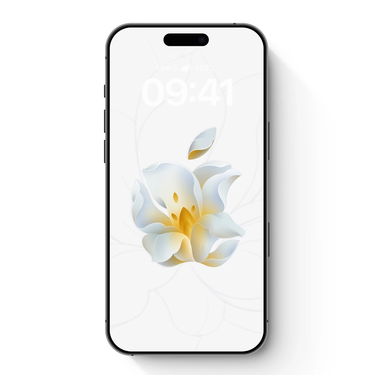 Ethereal Bloom: Digital Artistry of a White Flower