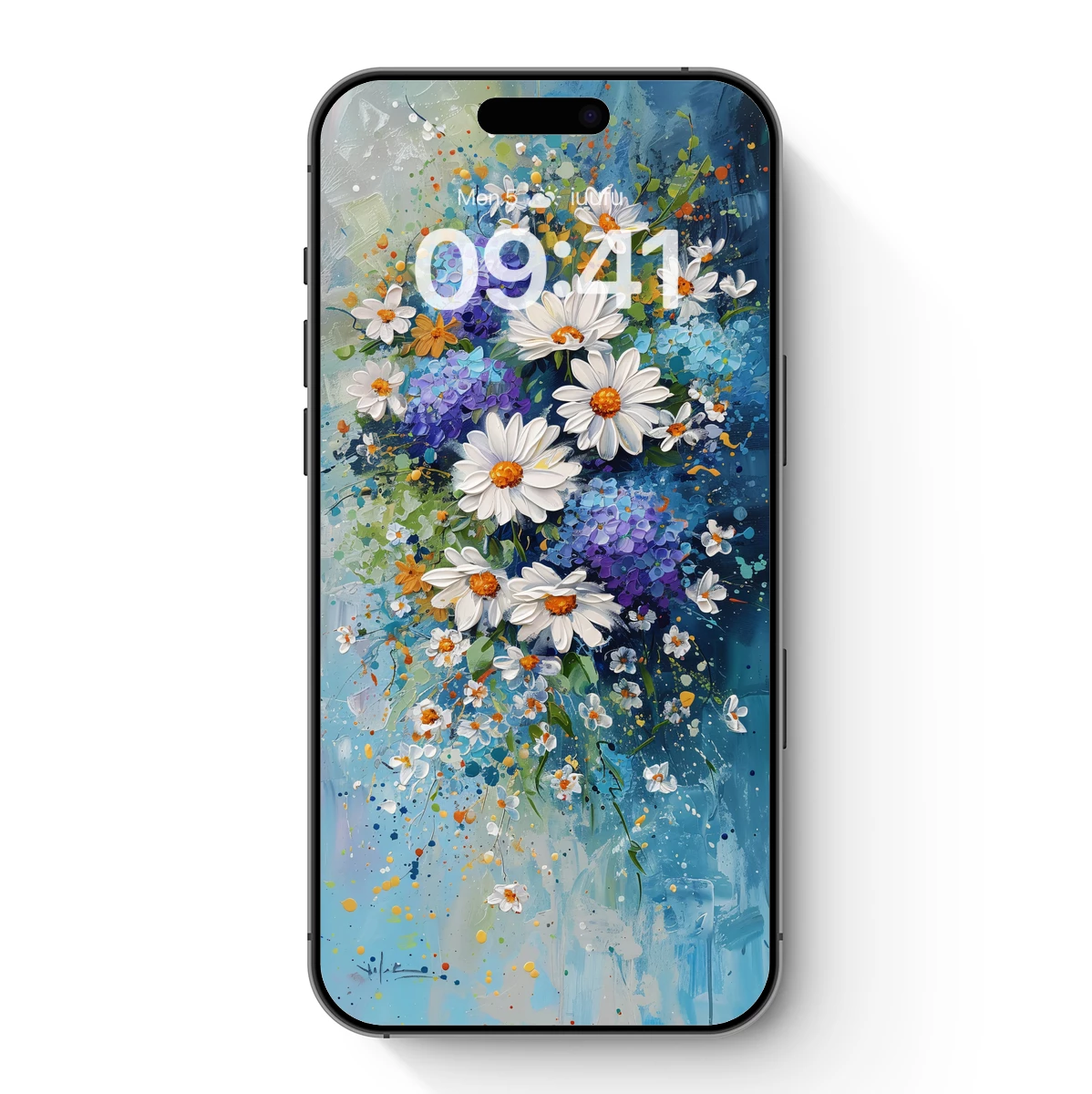 Daisy Delight: Abstract Floral Symphony