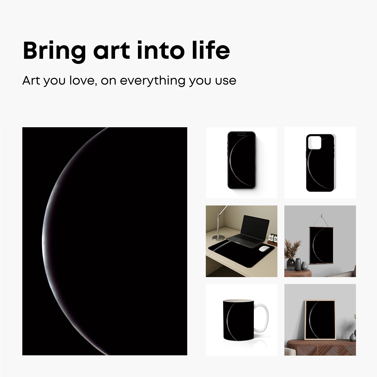 Eclipse of Solitude: Celestial Crescent - Image 2