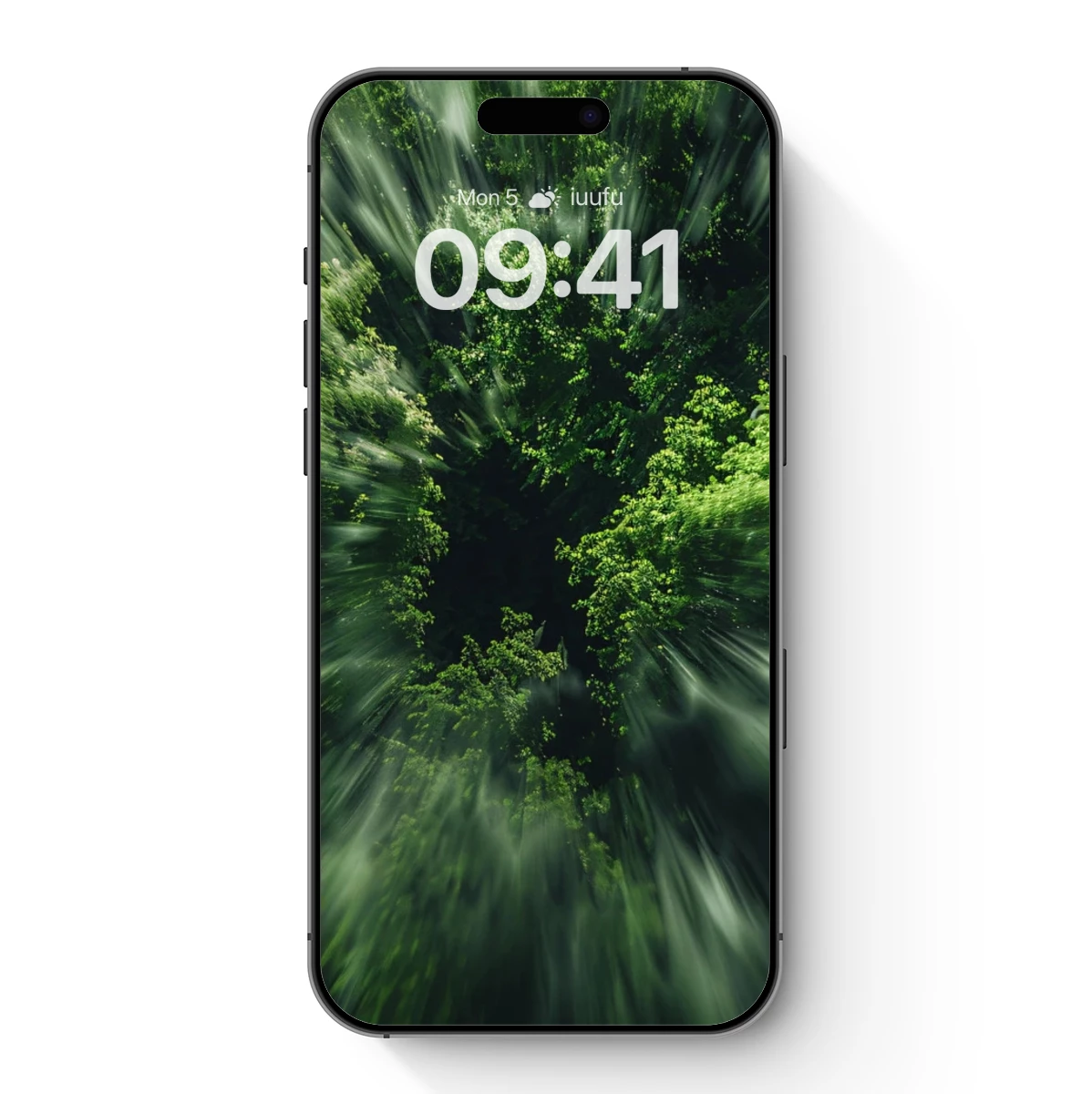 Forest Vortex: Dynamic Green Swirl