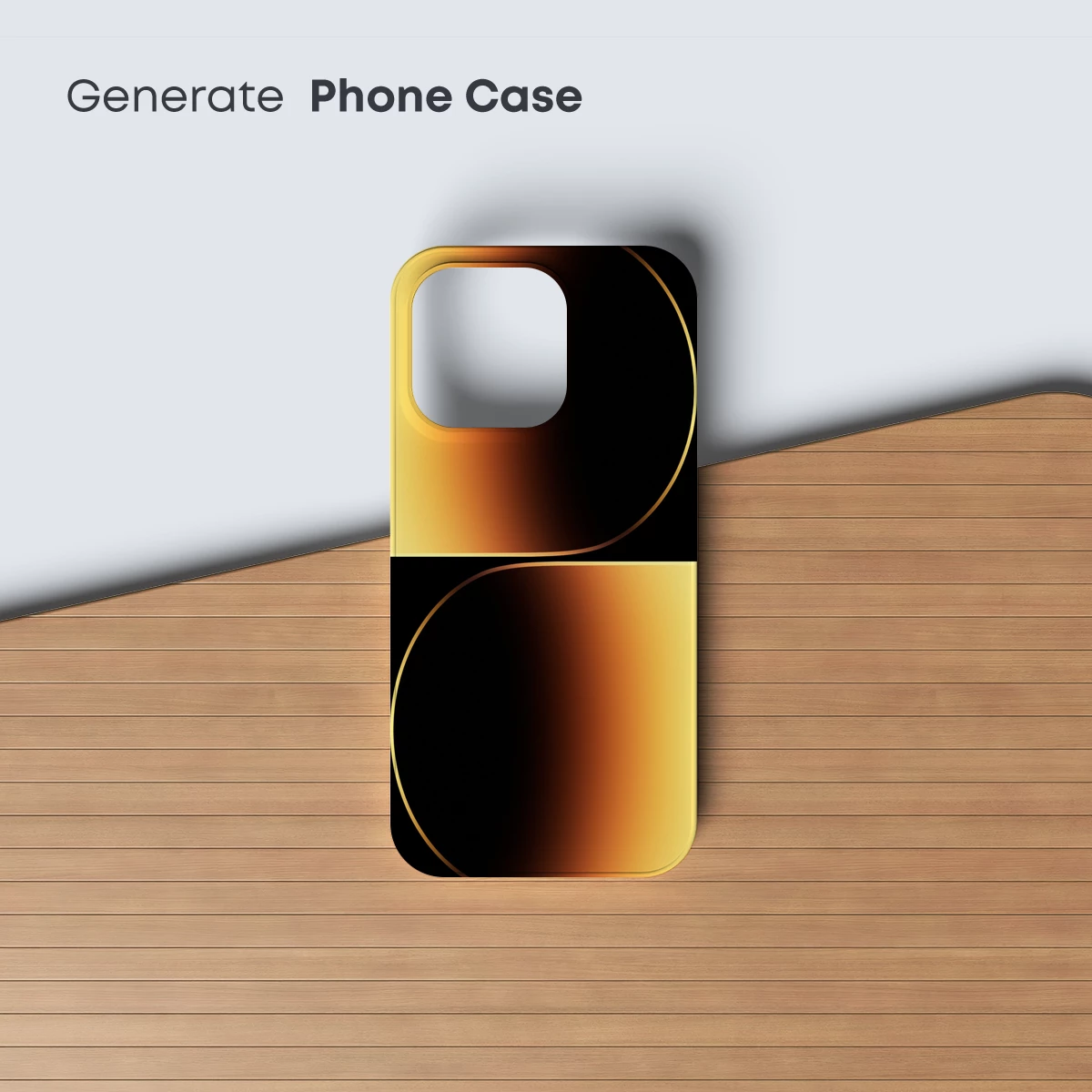 Golden Eclipse: Abstract Gradient Harmony - Image 3