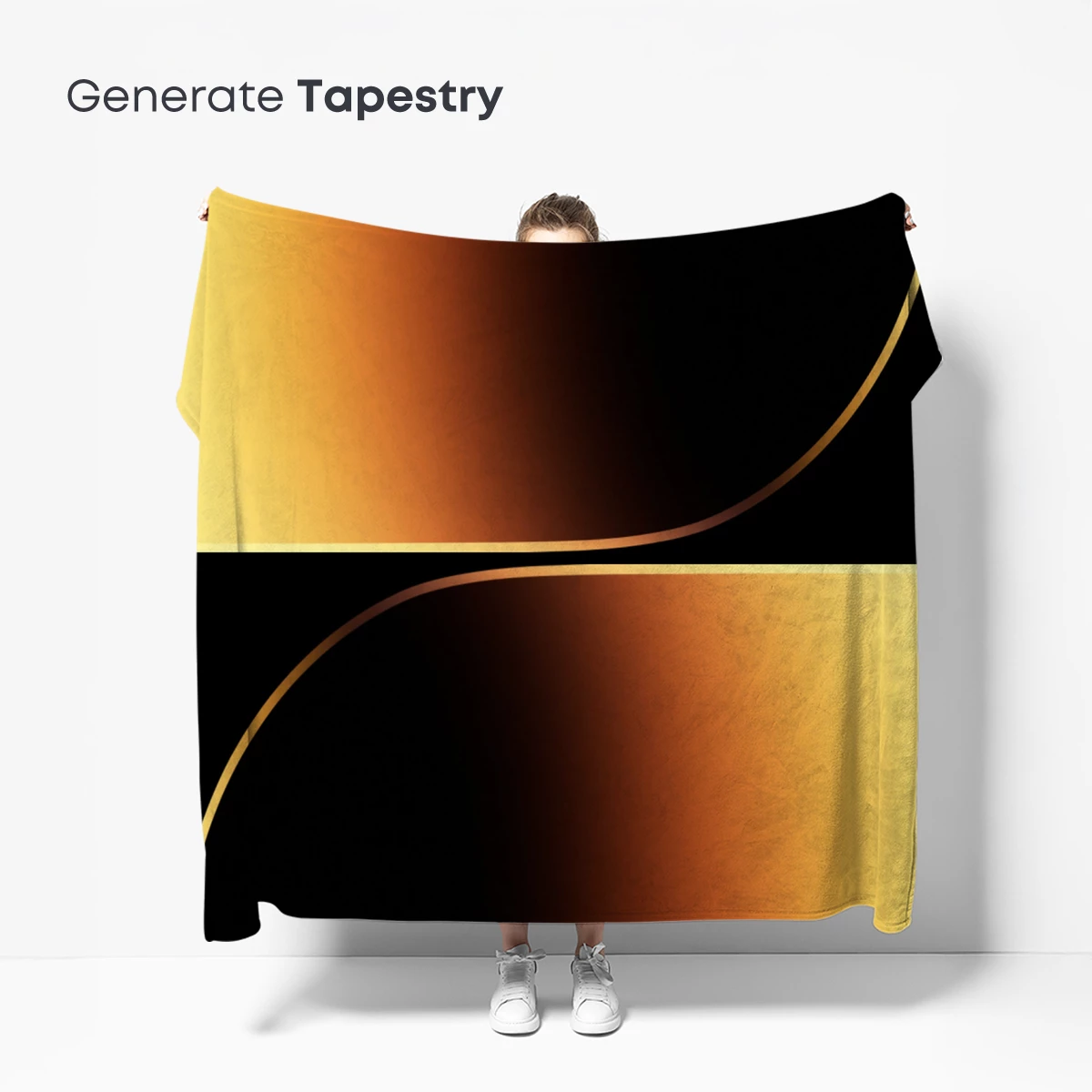 Golden Eclipse: Abstract Gradient Harmony - Image 5