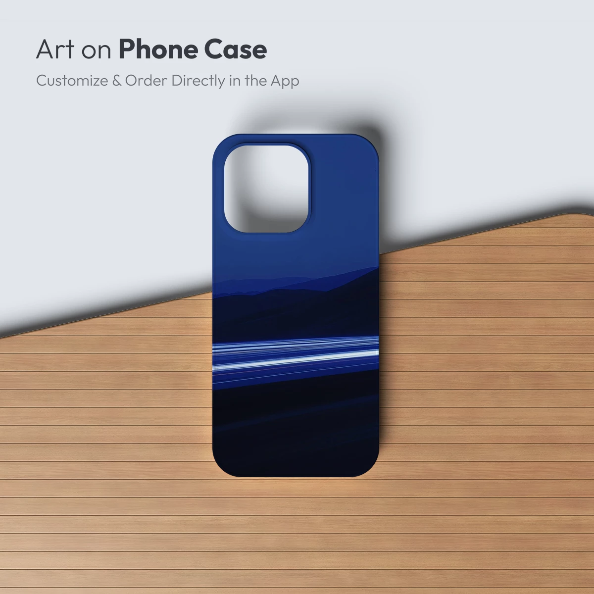 Night Road Symphony: Light Trails in Serene Blue - Image 2