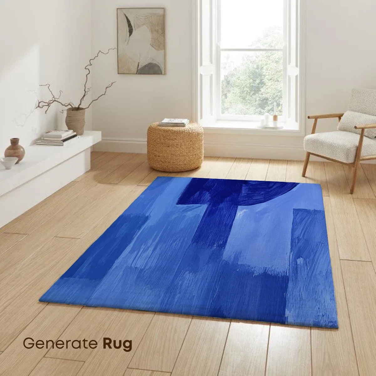 Blue Abstract Odyssey: A Canvas of Depth and Mystery - Image 6