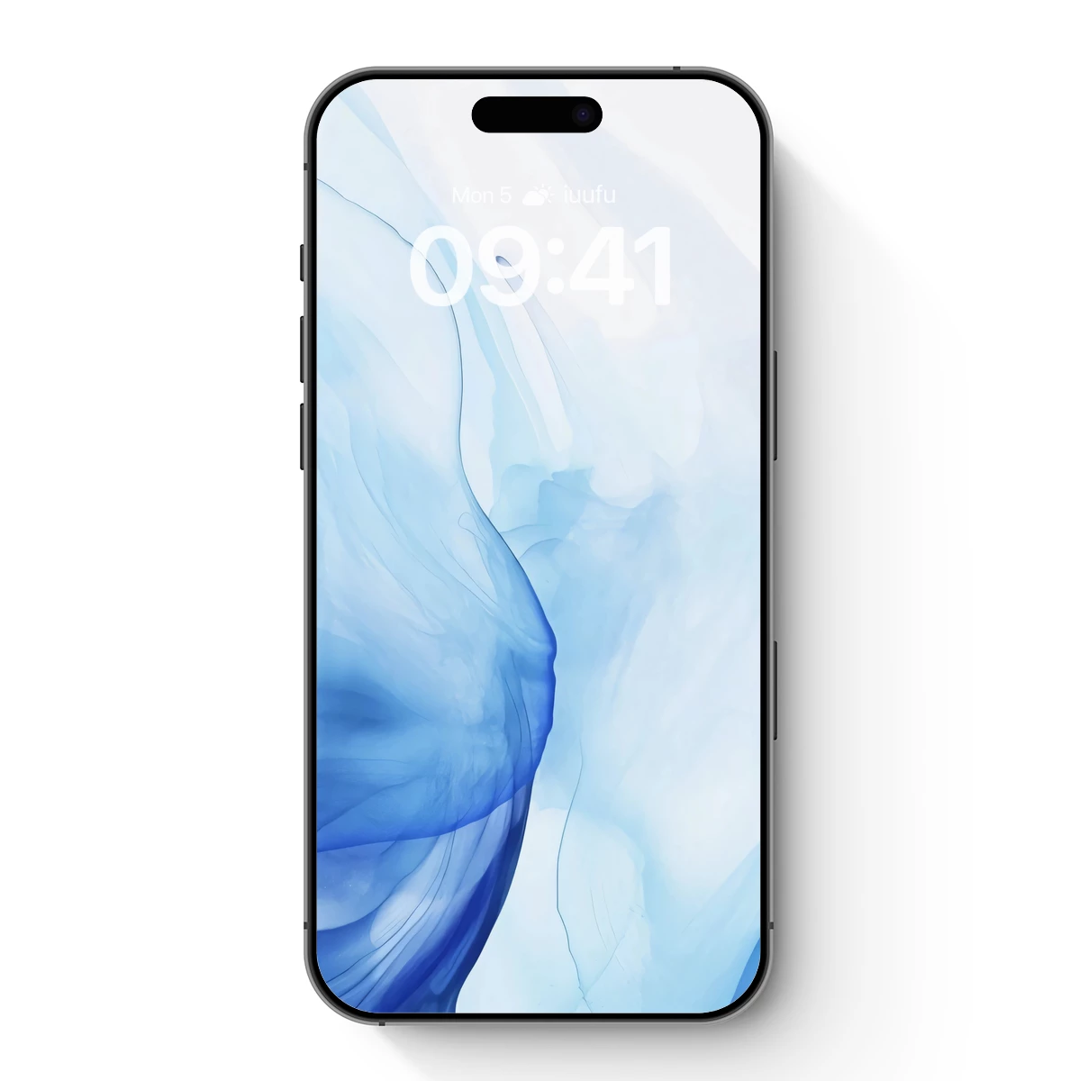 Ethereal Blue Whispers: Abstract Ink Flow