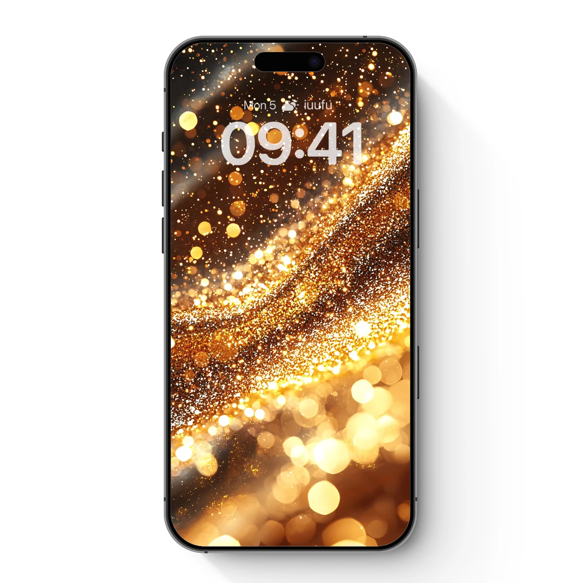 Golden Bokeh Symphony: A Radiant Flow of Light