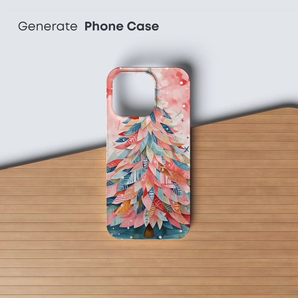 Feathered Christmas Tree in Pastel Wonderland - Image 3