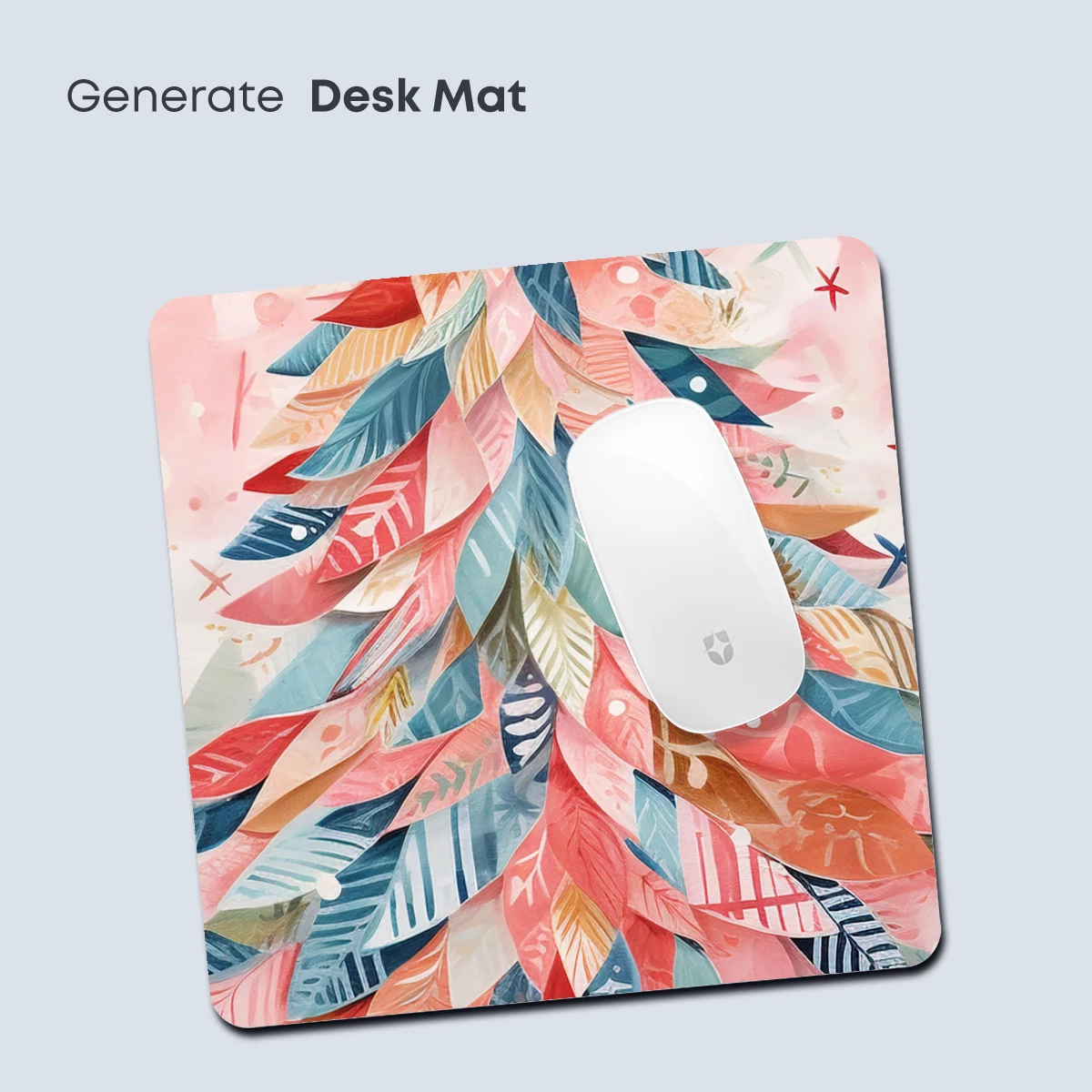 Feathered Christmas Tree in Pastel Wonderland - Image 4