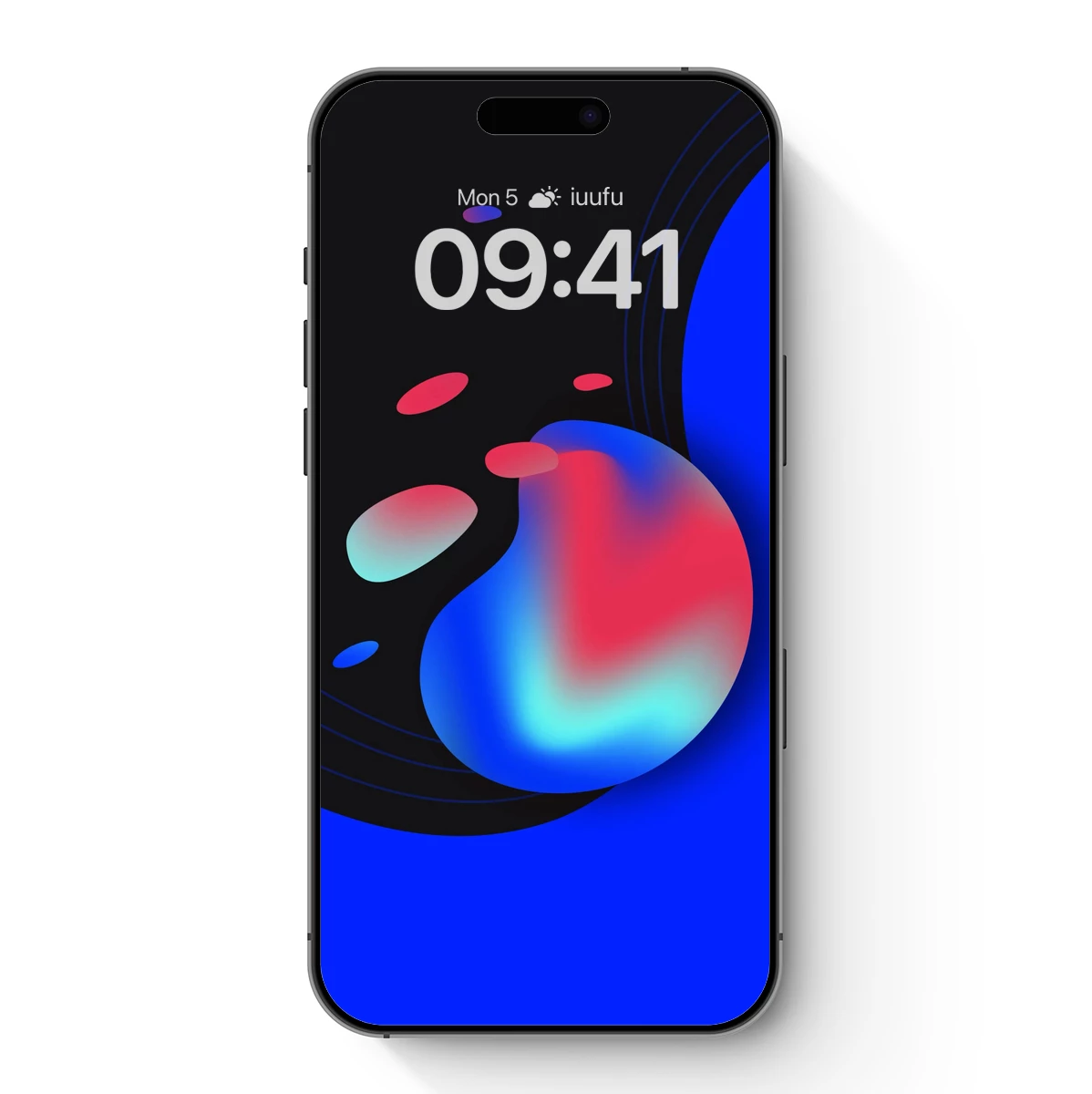 Fluid Yin-Yang: Blue and Red Harmony
