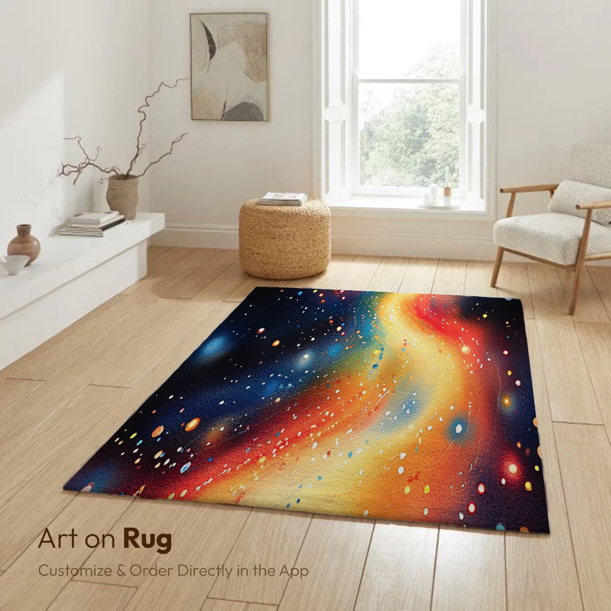 Cosmic Fire Dance: Abstract Nebula Art - Image 6