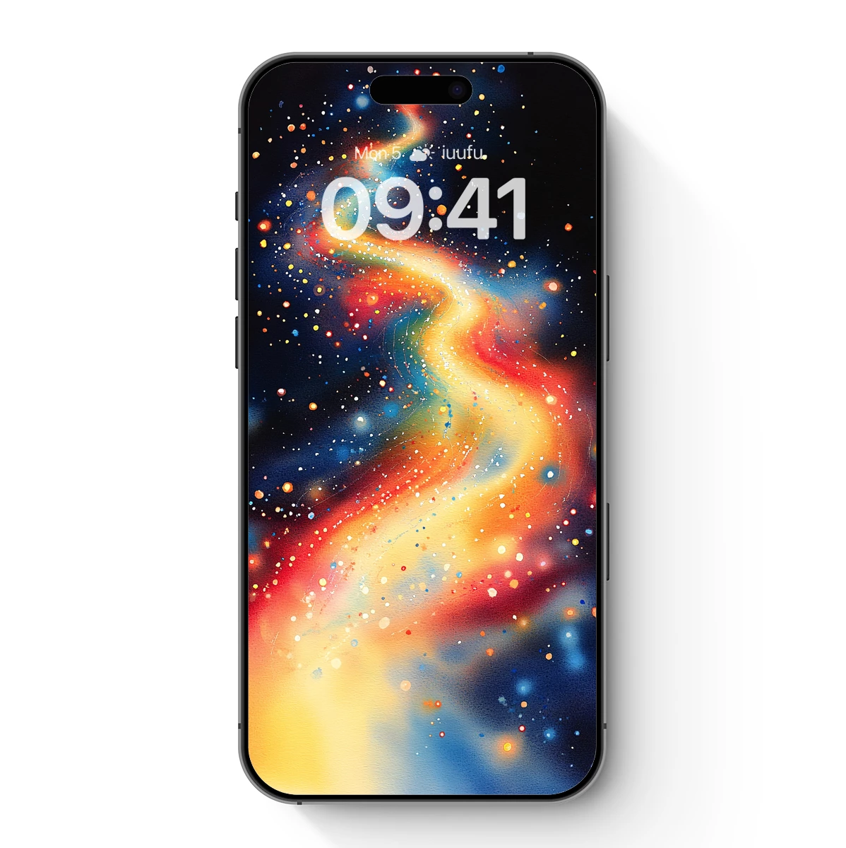 Cosmic Fire Dance: Abstract Nebula Art