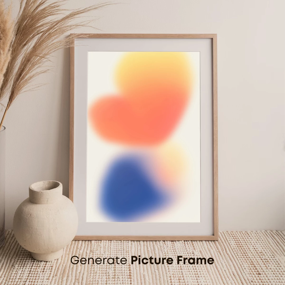 Blurred Harmony: Colorful Abstract Blob Art - Image 7