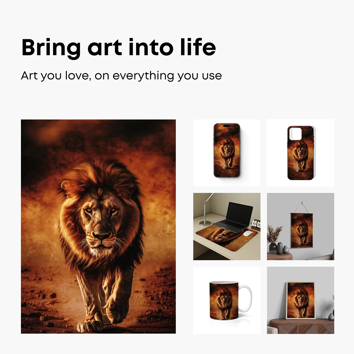 Majestic Lion in Golden Dawn - Image 2