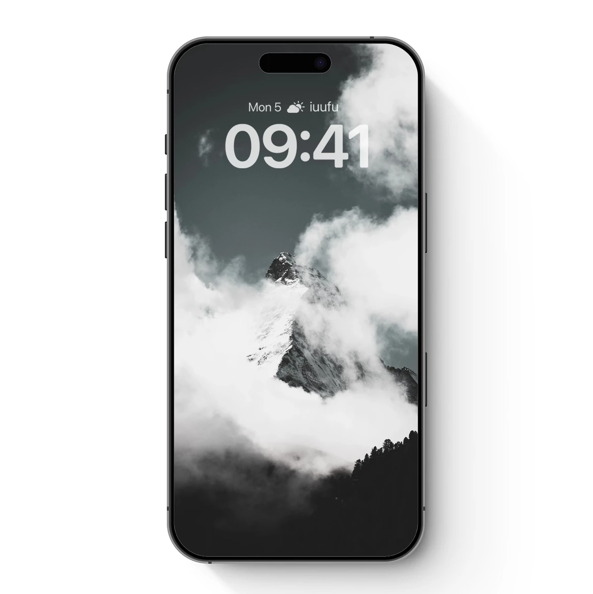 Cloud-Cloaked Mountain Peak