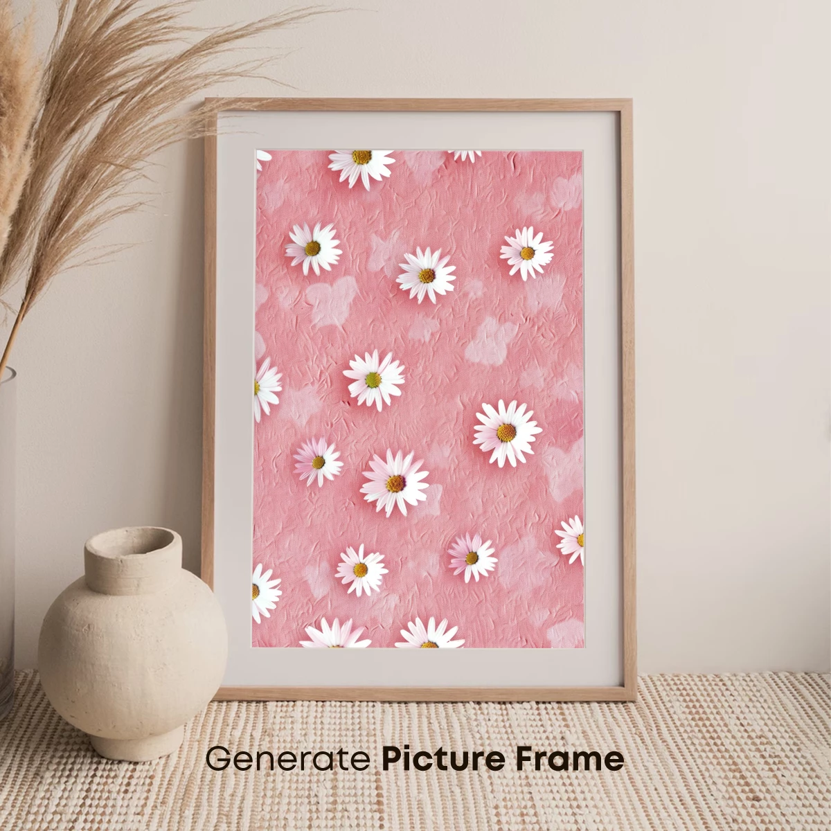 Daisy Delight on Blush Canvas - Image 7