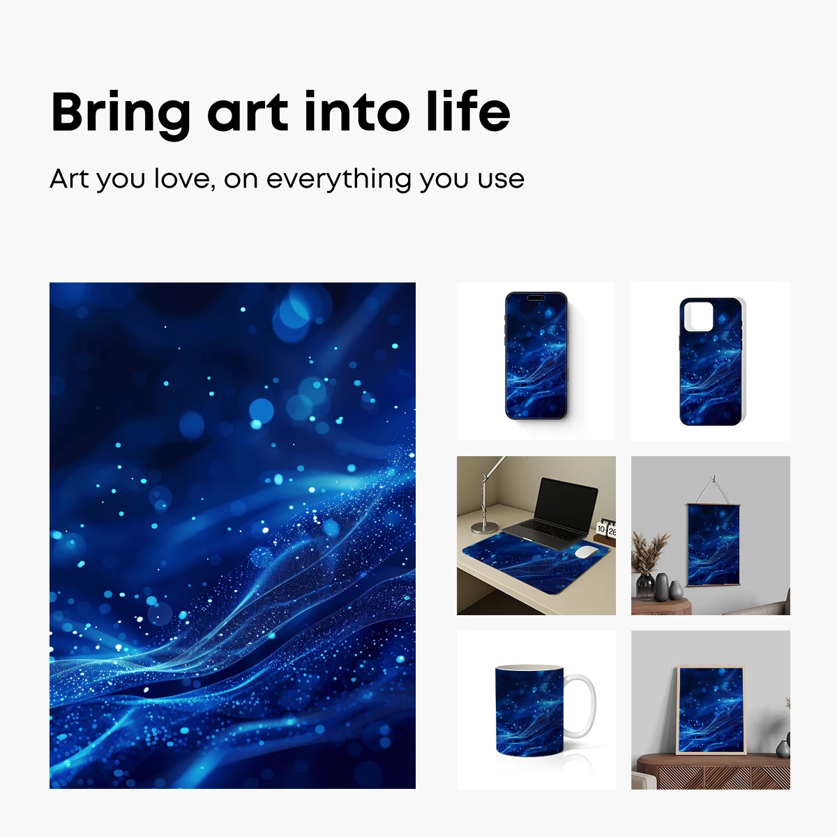 Blue Nebula Whispers: Cosmic Dust Trails - Image 2