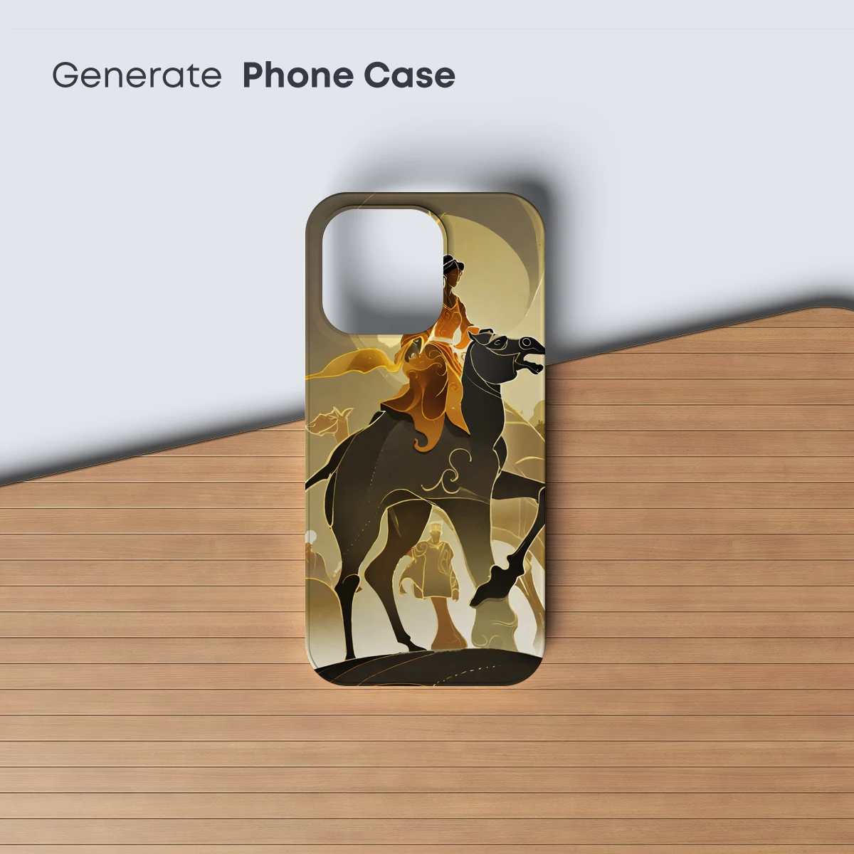 Epic Rider: Golden Silhouettes in Motion - Image 3