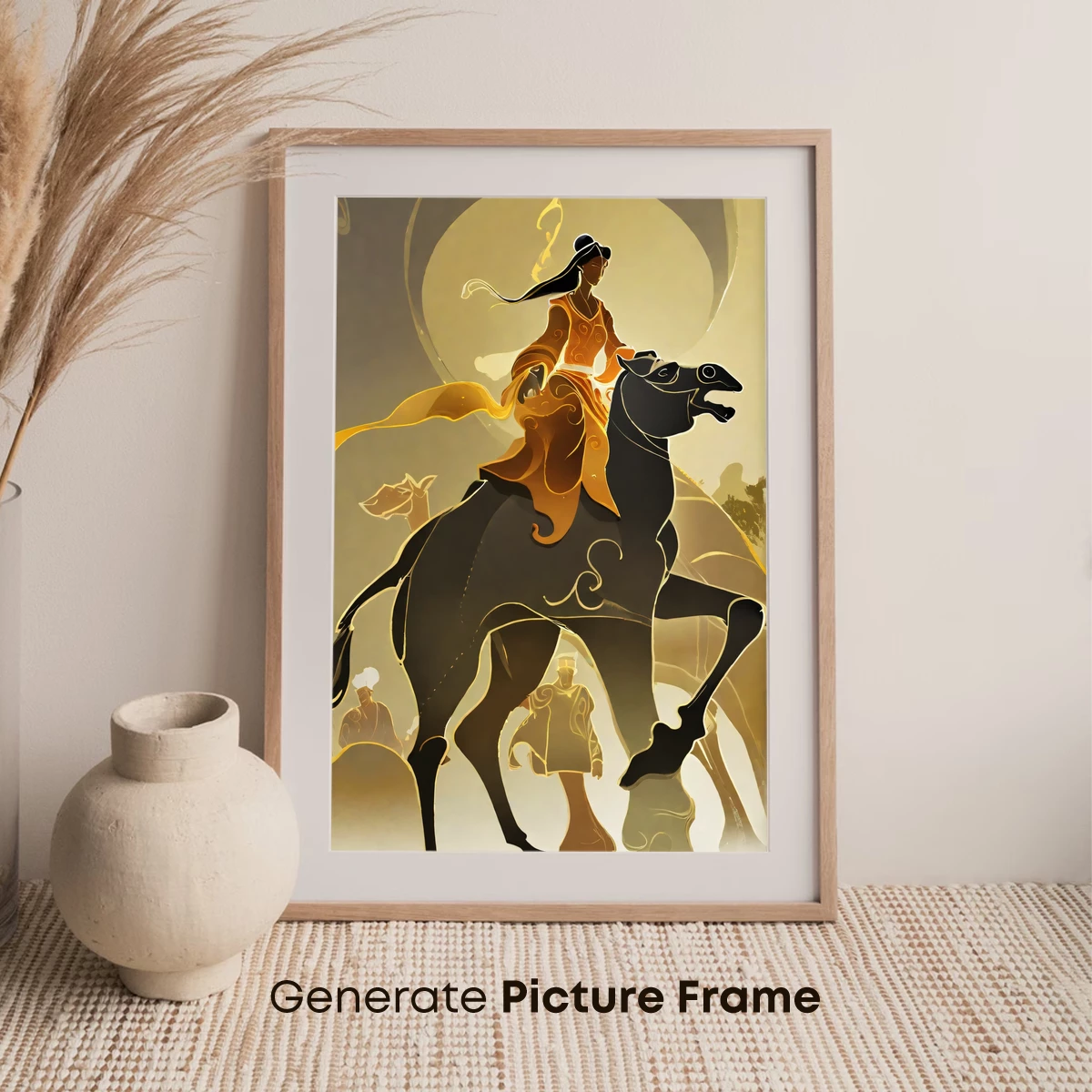 Epic Rider: Golden Silhouettes in Motion - Image 7