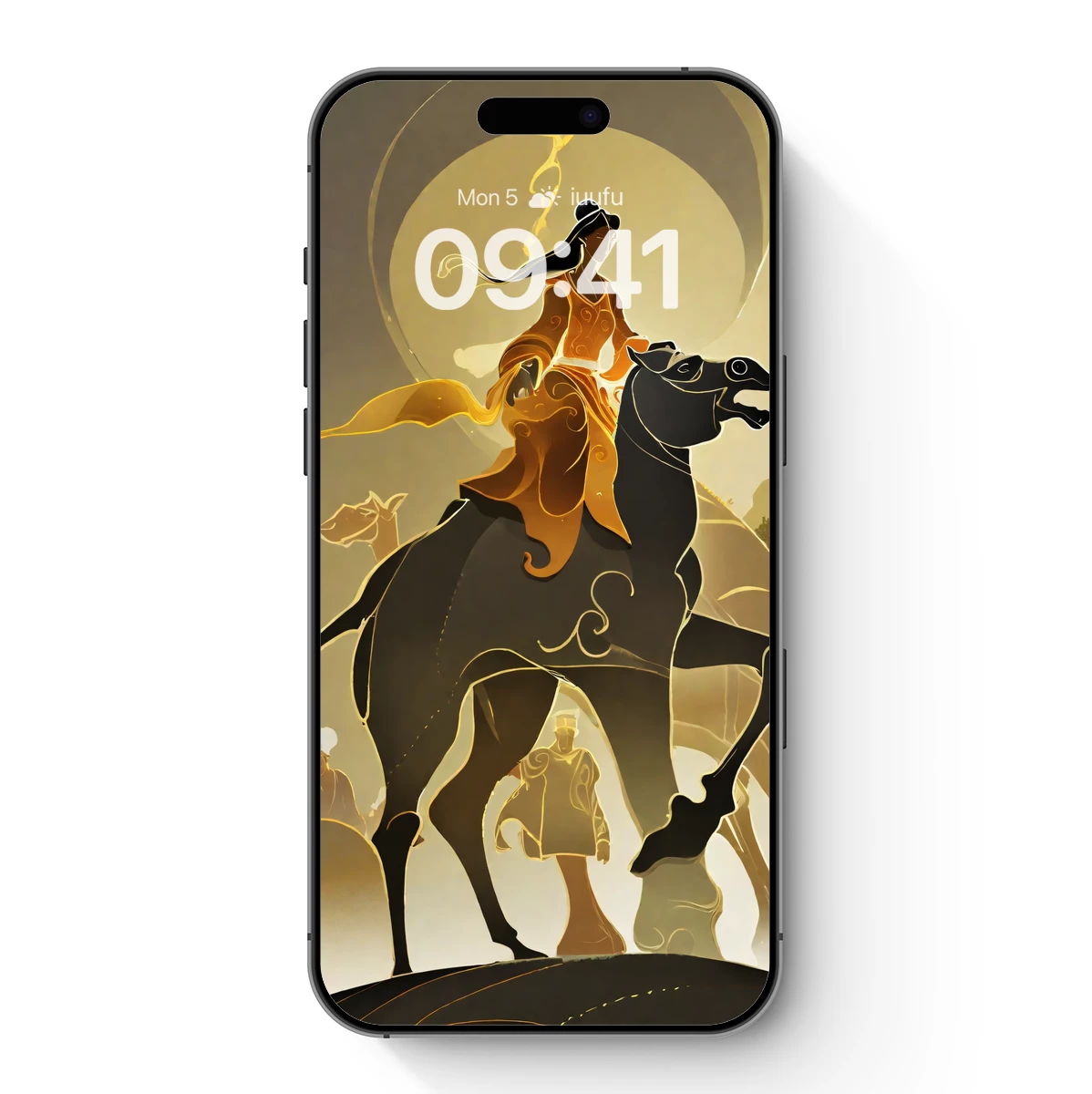 Epic Rider: Golden Silhouettes in Motion