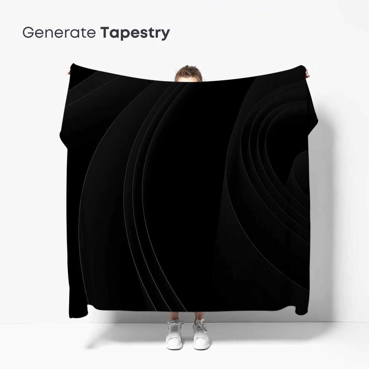 Eclipse of Shadows: Abstract Black Curves - Image 5