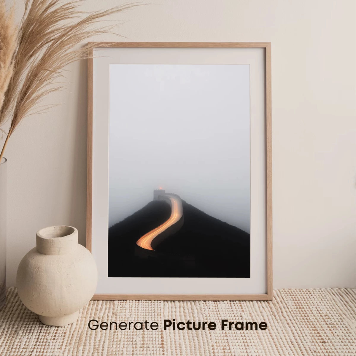 Foggy Path to Infinity: A Light-Drawn Journey - Image 7