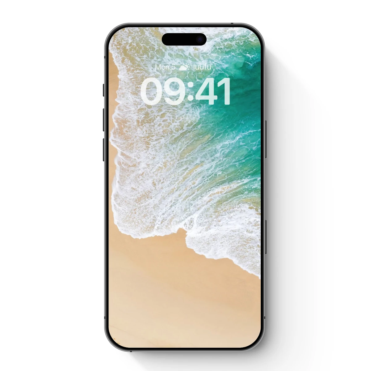 Aerial Serenity: Turquoise Waves Kiss Golden Sands