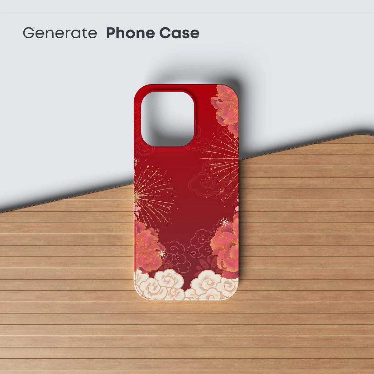 Blossom Fireworks: Festive Red Elegance - Image 3