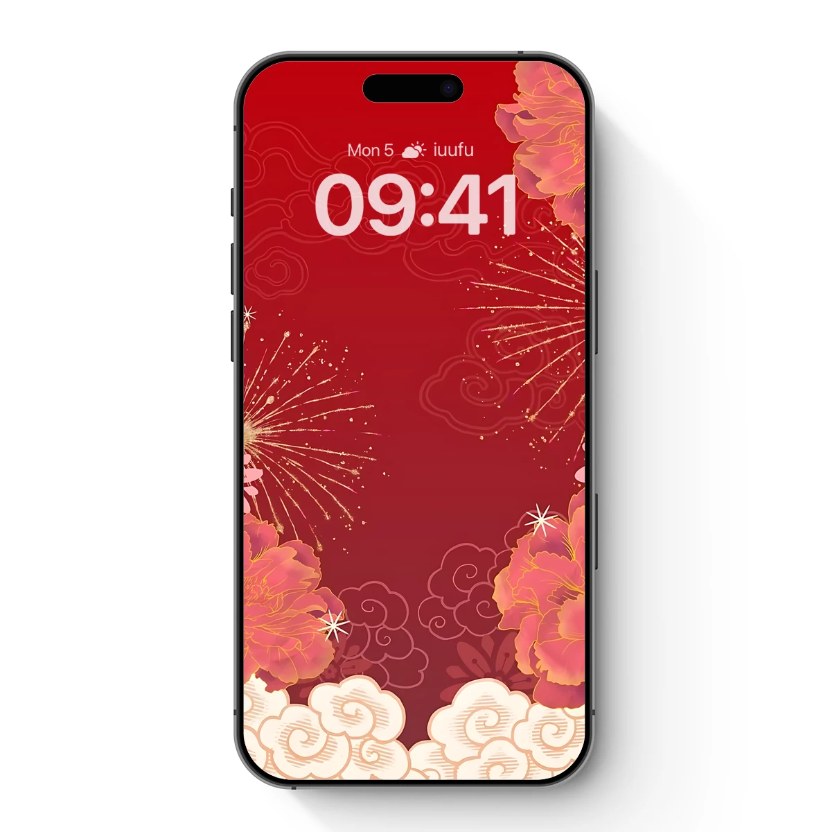 Blossom Fireworks: Festive Red Elegance