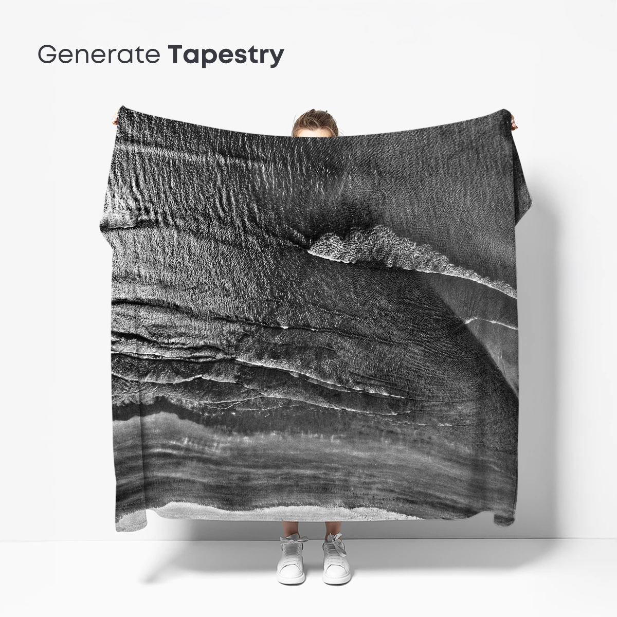 Ethereal Tidal Waves: Monochrome Ocean Symphony - Image 5