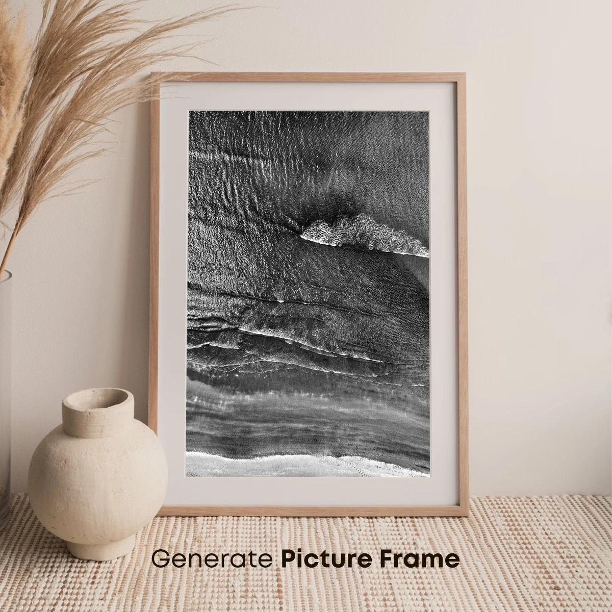 Ethereal Tidal Waves: Monochrome Ocean Symphony - Image 7