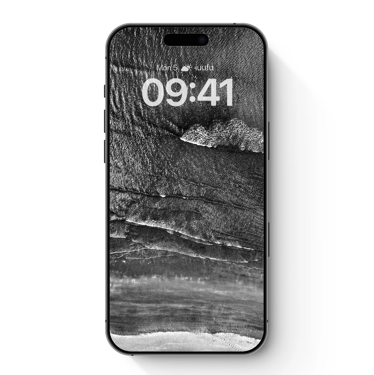 Ethereal Tidal Waves: Monochrome Ocean Symphony