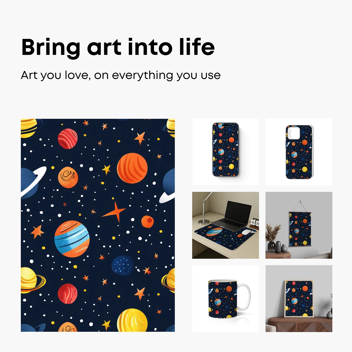 Cosmic Carnival: Playful Planets in Space - Image 2