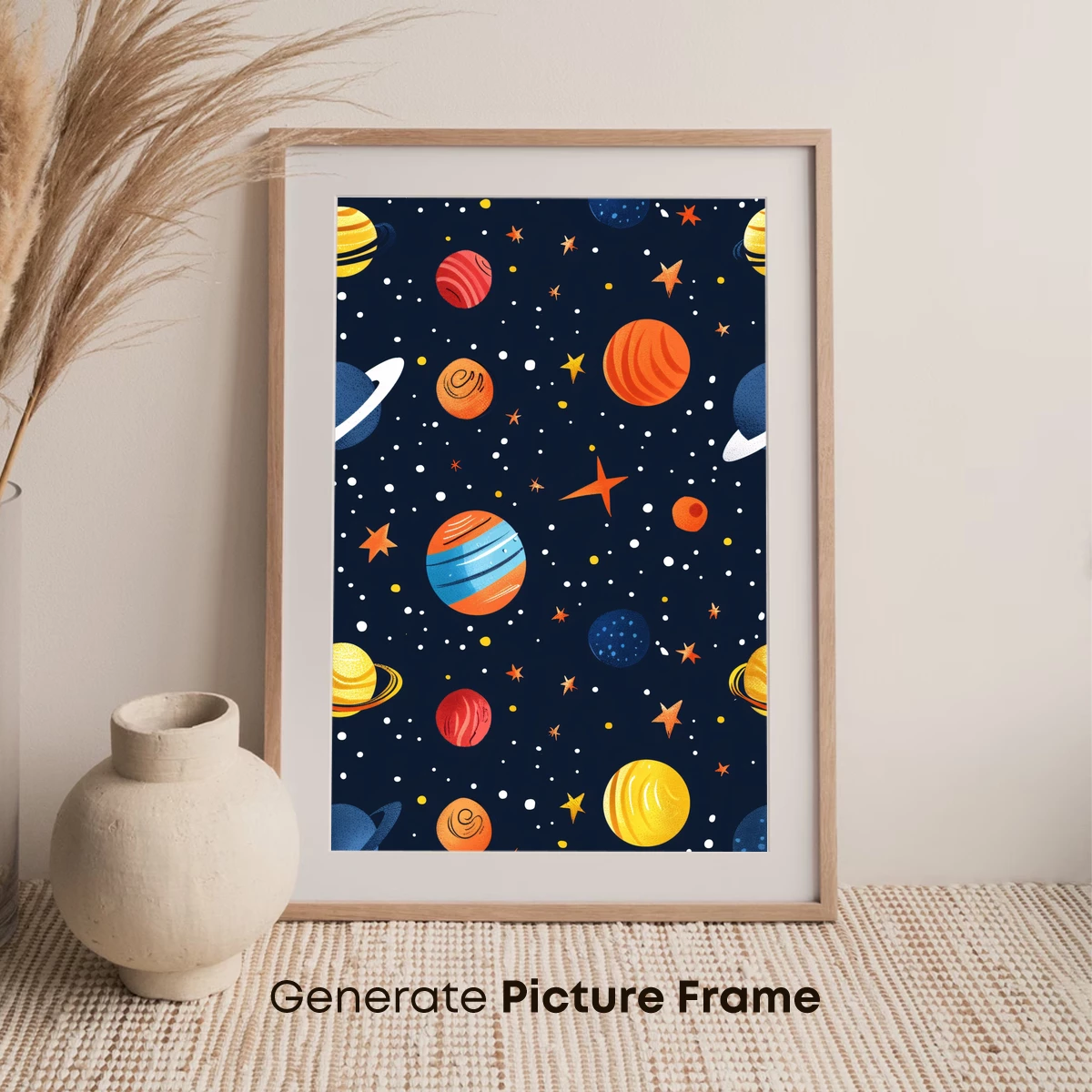 Cosmic Carnival: Playful Planets in Space - Image 7