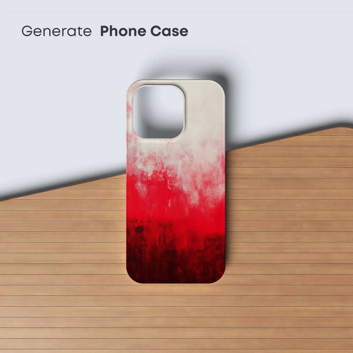 Crimson Canvas: Abstract Red and White Fusion - Image 3