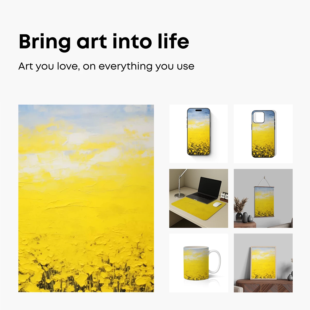 Golden Field Under Serene Skies - Image 2