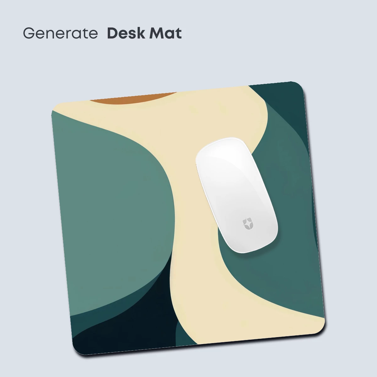 Abstract Flow: Teal and Terra Cotta Waves - Image 4