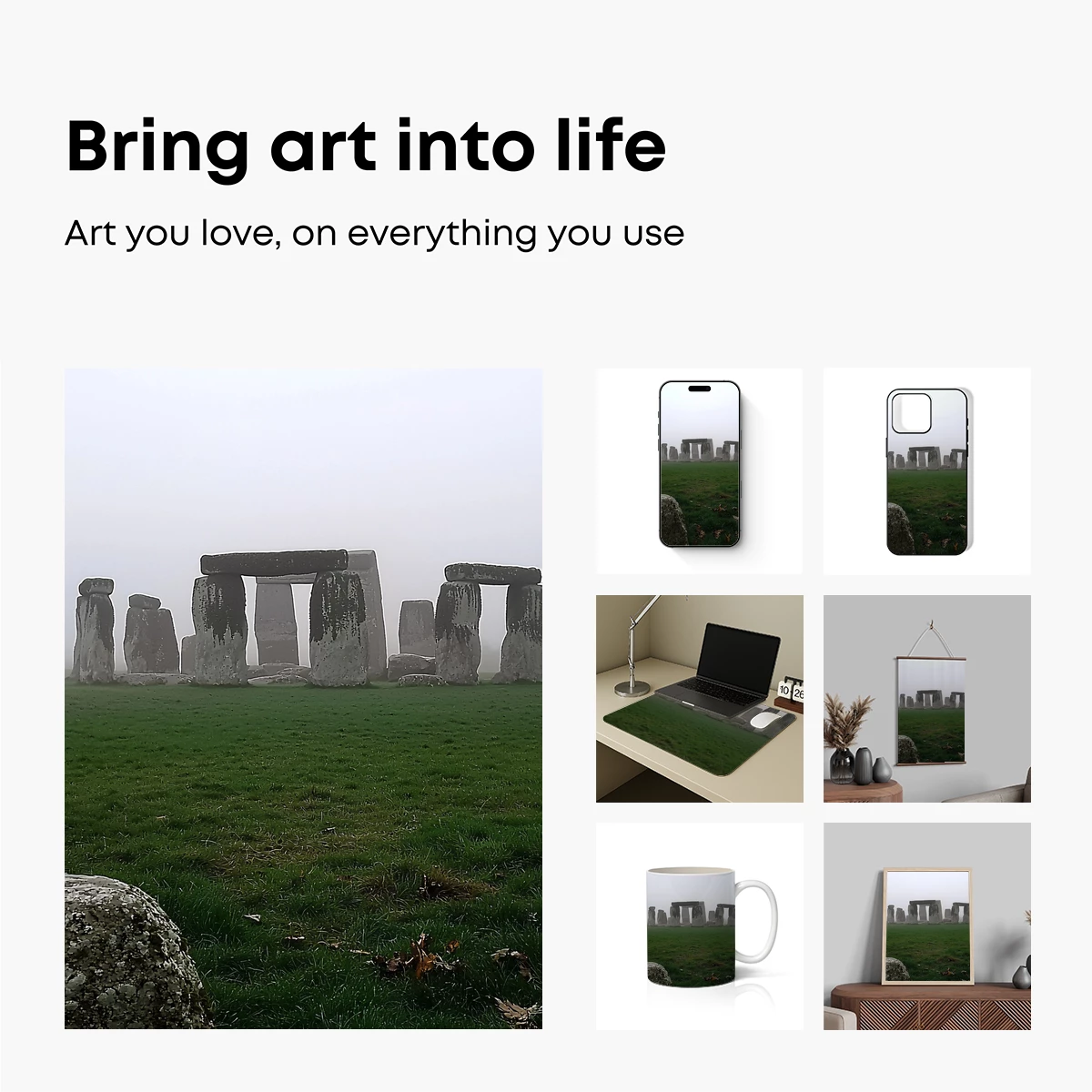 Mystic Stones in Foggy Dawn - Image 2