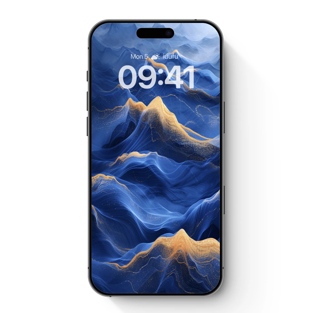 Ethereal Blue Peaks: A Symphony of Silk and Gold