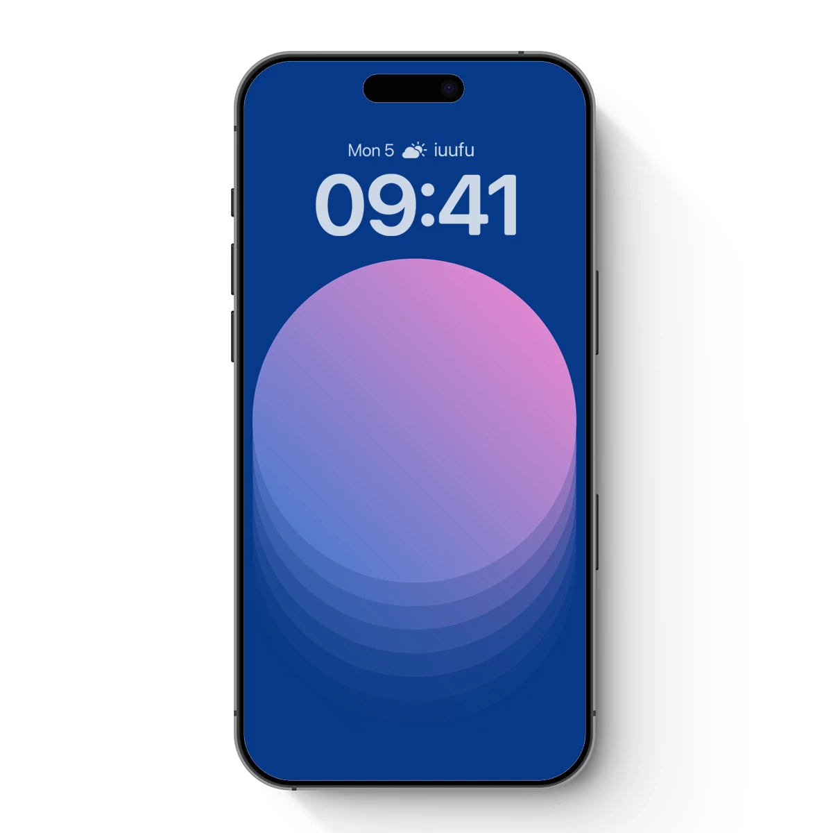 Gradient Eclipse: Celestial Harmony in Blue and Pink