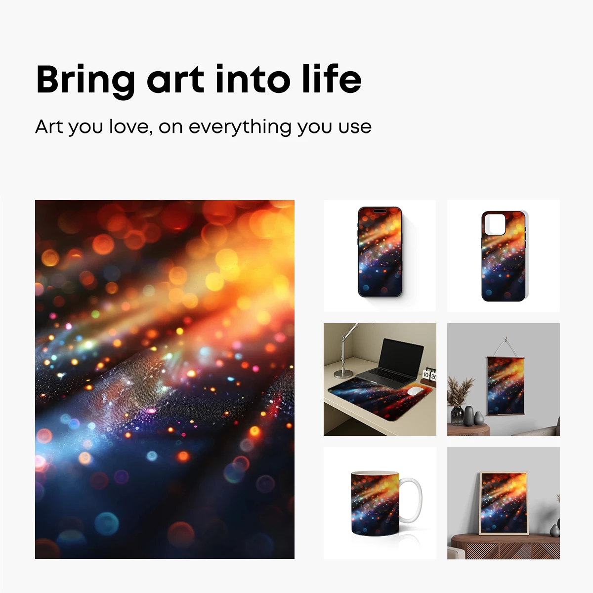 Bokeh Symphony: A Blaze of Cosmic Light