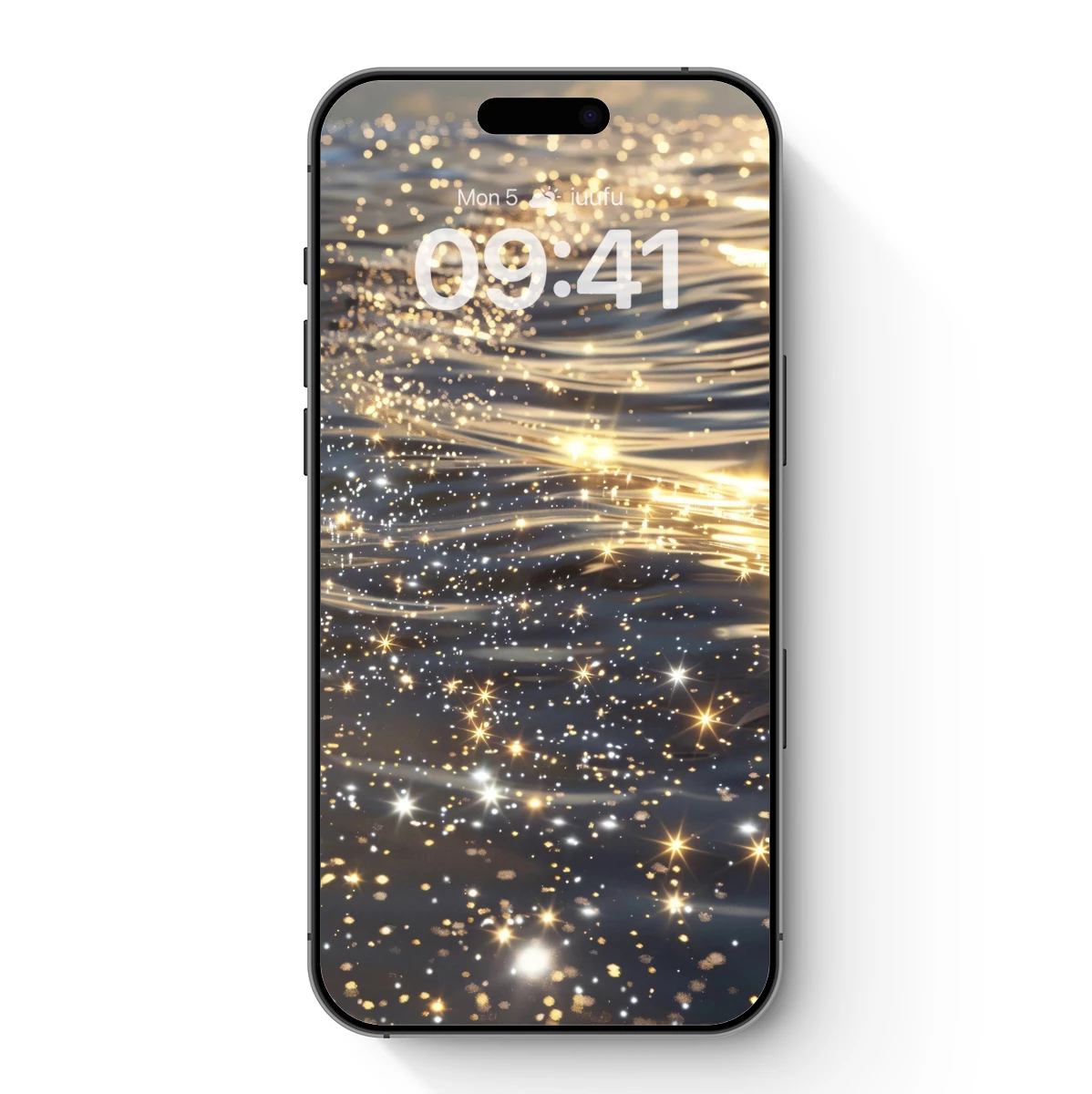 Golden Ripple Symphony: Sunlit Water Sparkle